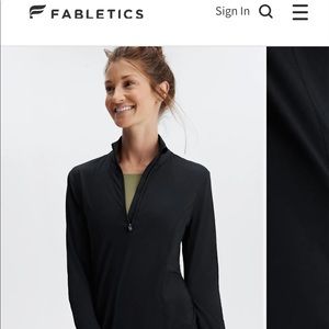 Black XS Quarter-Zip Fabletics